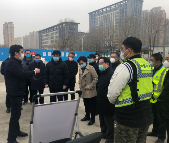 馬澤平陪同中國人民大學黨委書記、校長檢查中國人民大學通州新校區(qū)項目疫情防控、工程